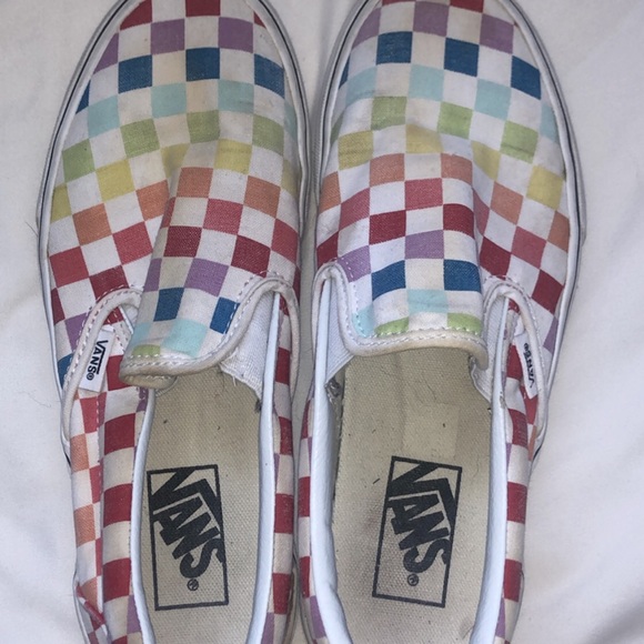 womens rainbow vans